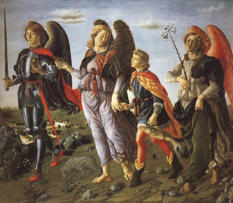 Francesco Botticini Tobias and the Tree Archangels